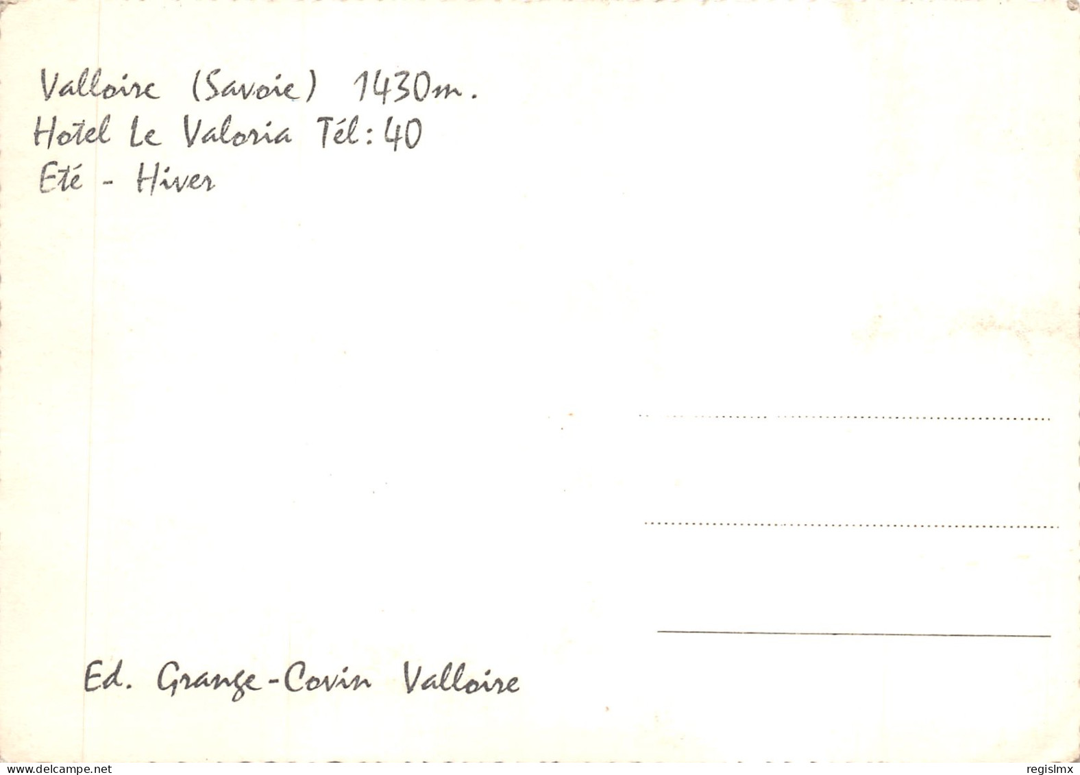 73-VALLOIRE-N°546-B/0137 - Other & Unclassified