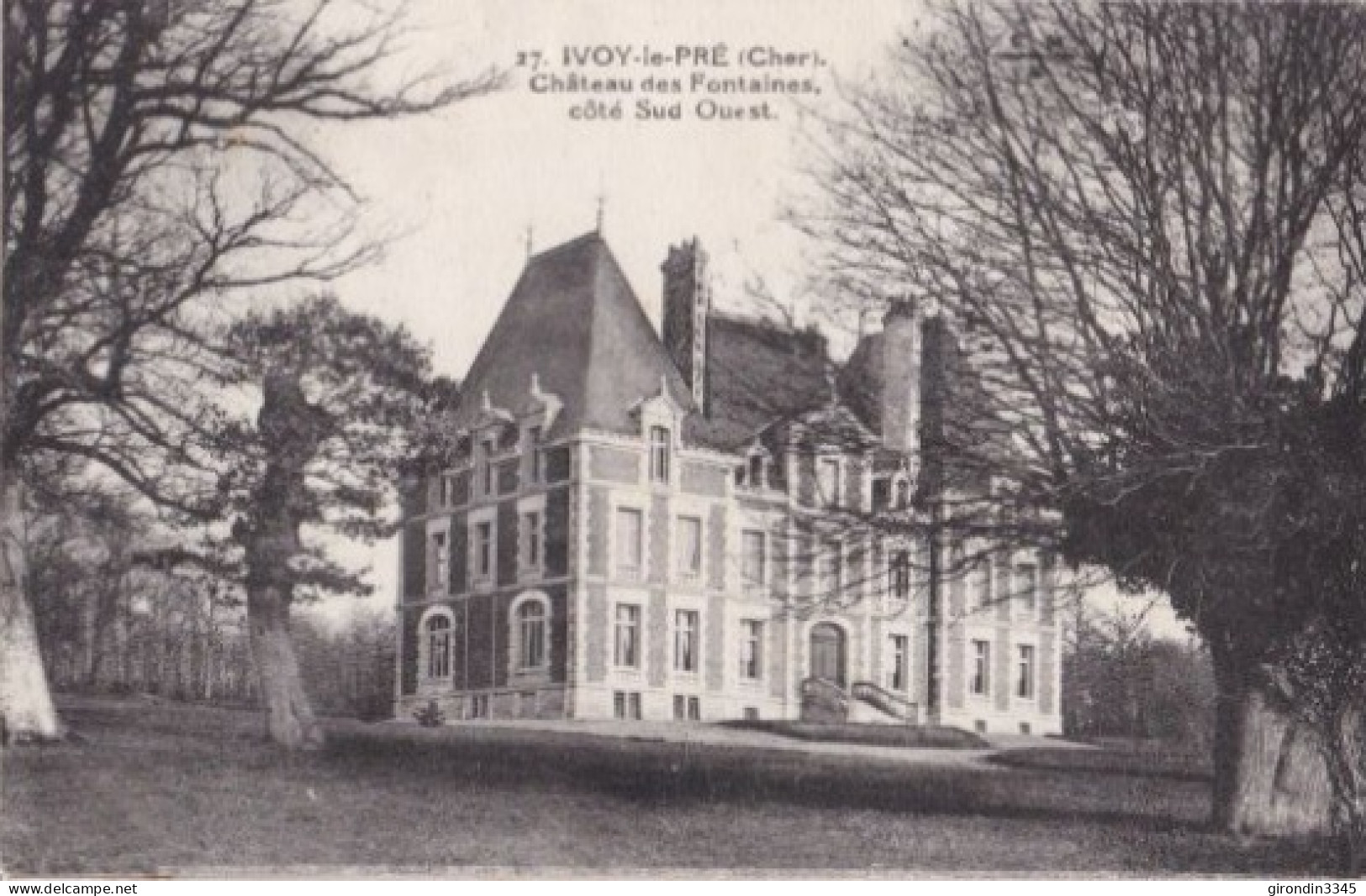 BERRY YVOY LE PRE Le Château Des Fontaines Coté Sud Ouest - Sonstige & Ohne Zuordnung