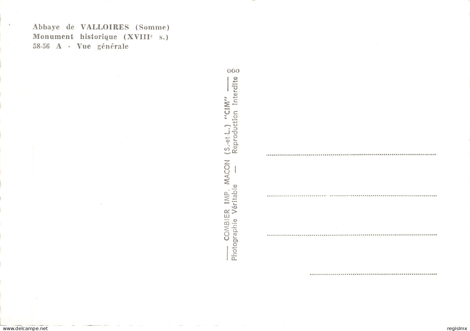 80-VALLOIRES-L ABBAYE-N°547-A/0343 - Other & Unclassified