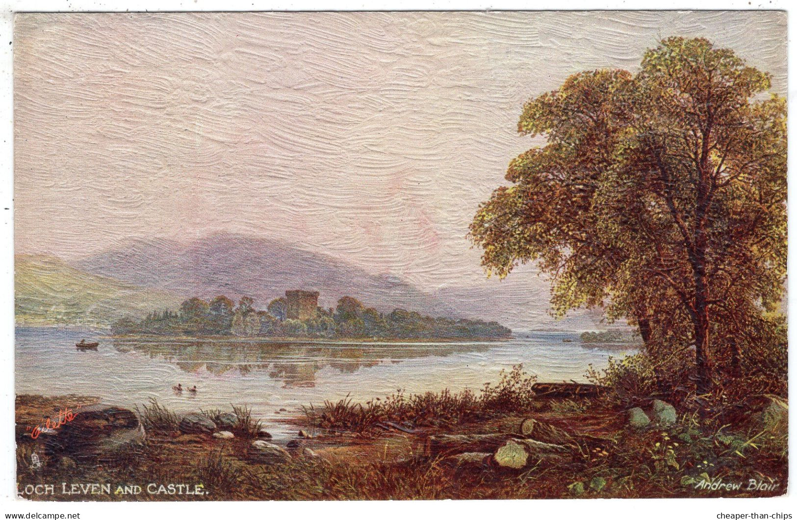 LOCH LEVEN And Castle - Artist Andrew Blair - Tuck Oilette 7166 - Oilfacsim Finish - Other & Unclassified