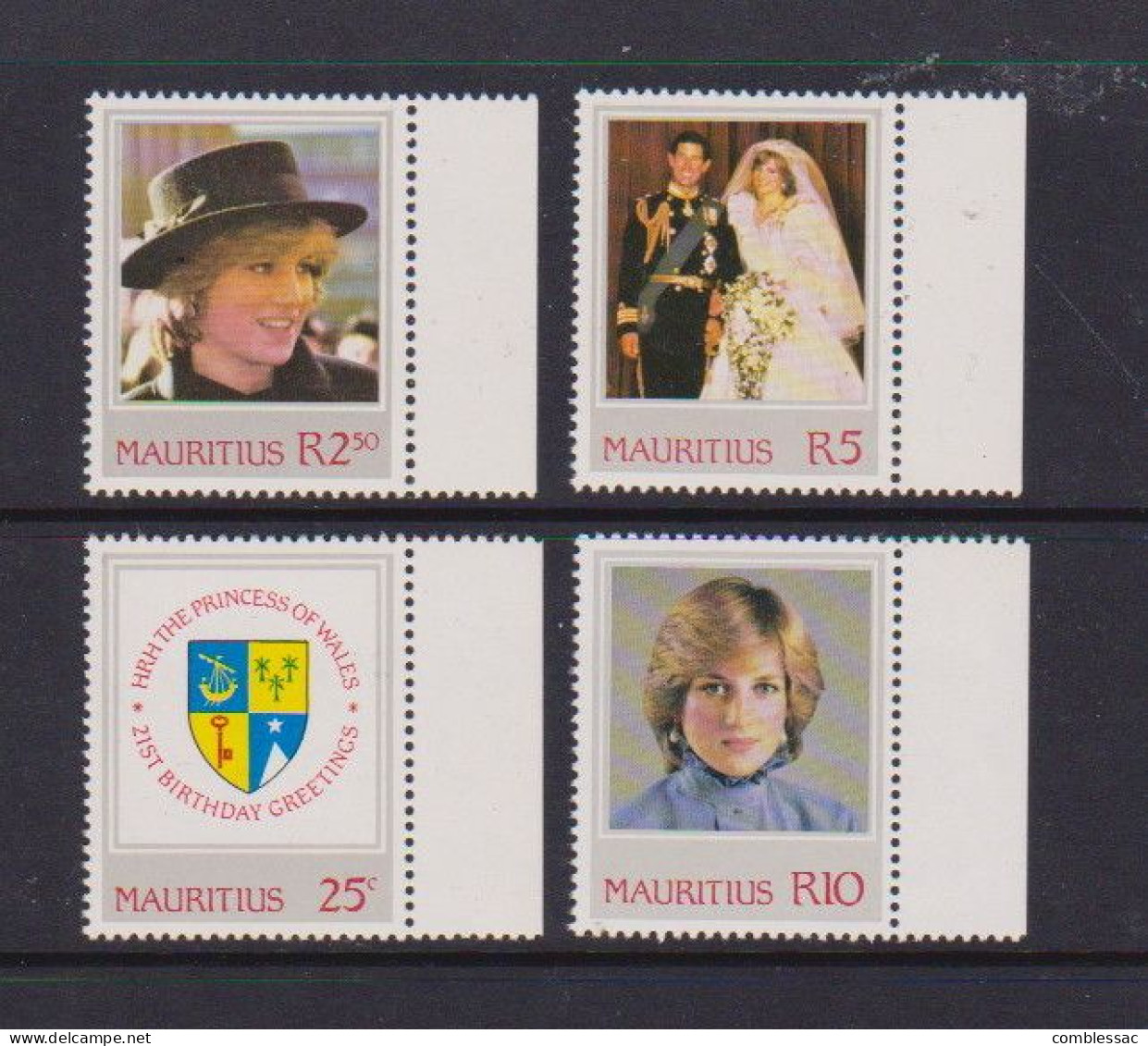 MAURITIUS    1982    21st  Birthday  Of  Princess  Of  Wales    Set  Of  4    MNH - Mauritius (1968-...)