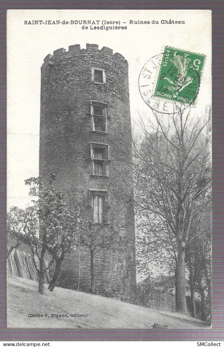 Saint Jean De Bournay, Ruines Du Chateau De Lesdiguières (A17p31) - Saint-Jean-de-Bournay