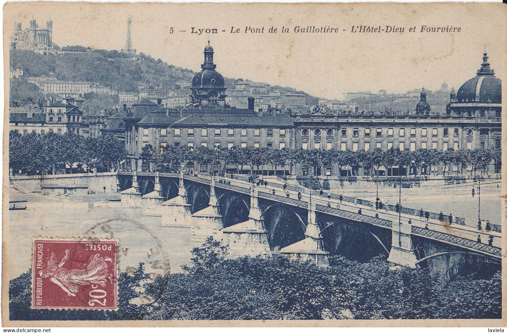 69 LYON - Le Pont De La Guillotière - L'Hôtel-Dieu Et Fourvière - Lyon 7