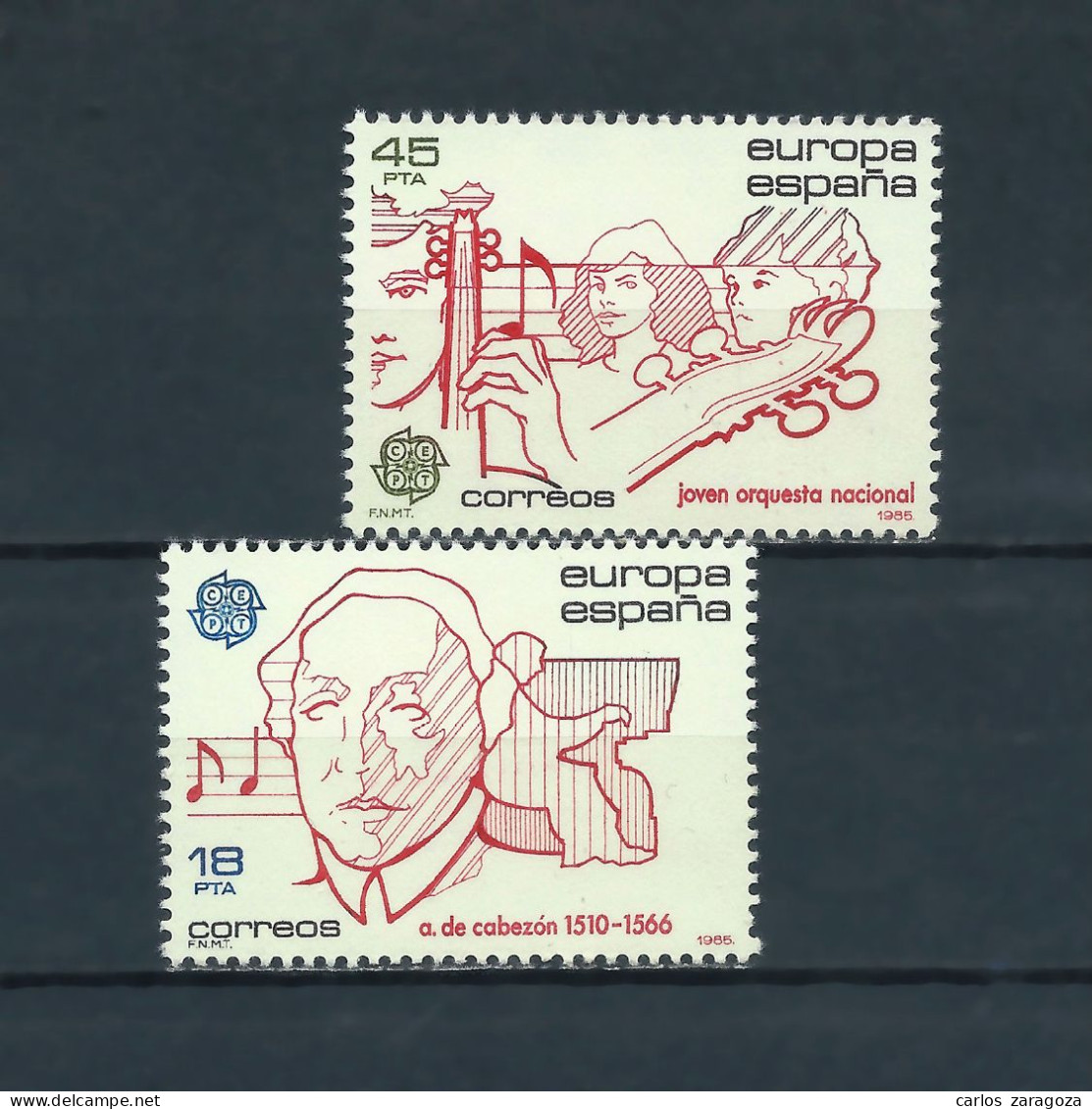 1985 ESPAÑA— EUROPA CEPT ** 2788/2789, YT 2406/2407, Mi 2671/2672 Serie Completa - Unused Stamps