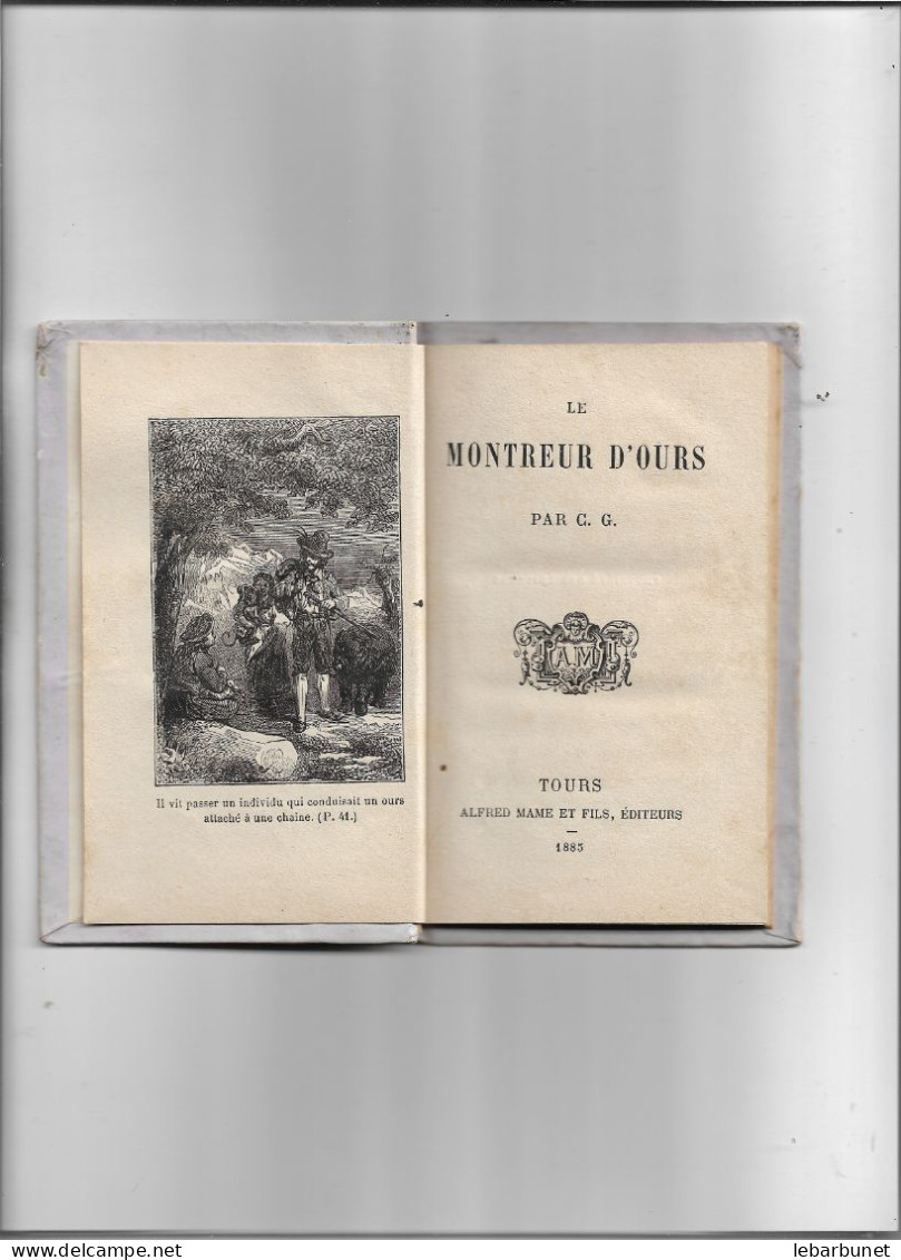 Livre Ancien 1885 Le Montreur D'ours  Bibliothèque De La Jeunesse - 1801-1900