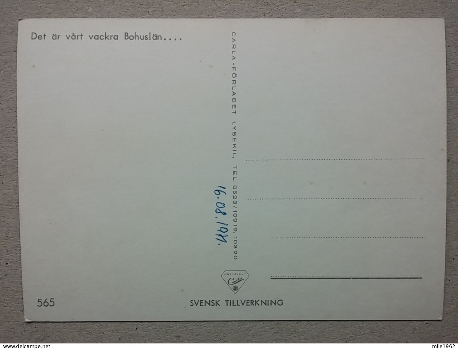 KOV 536-15 - SWEDEN, BOHUSLAN - Suecia