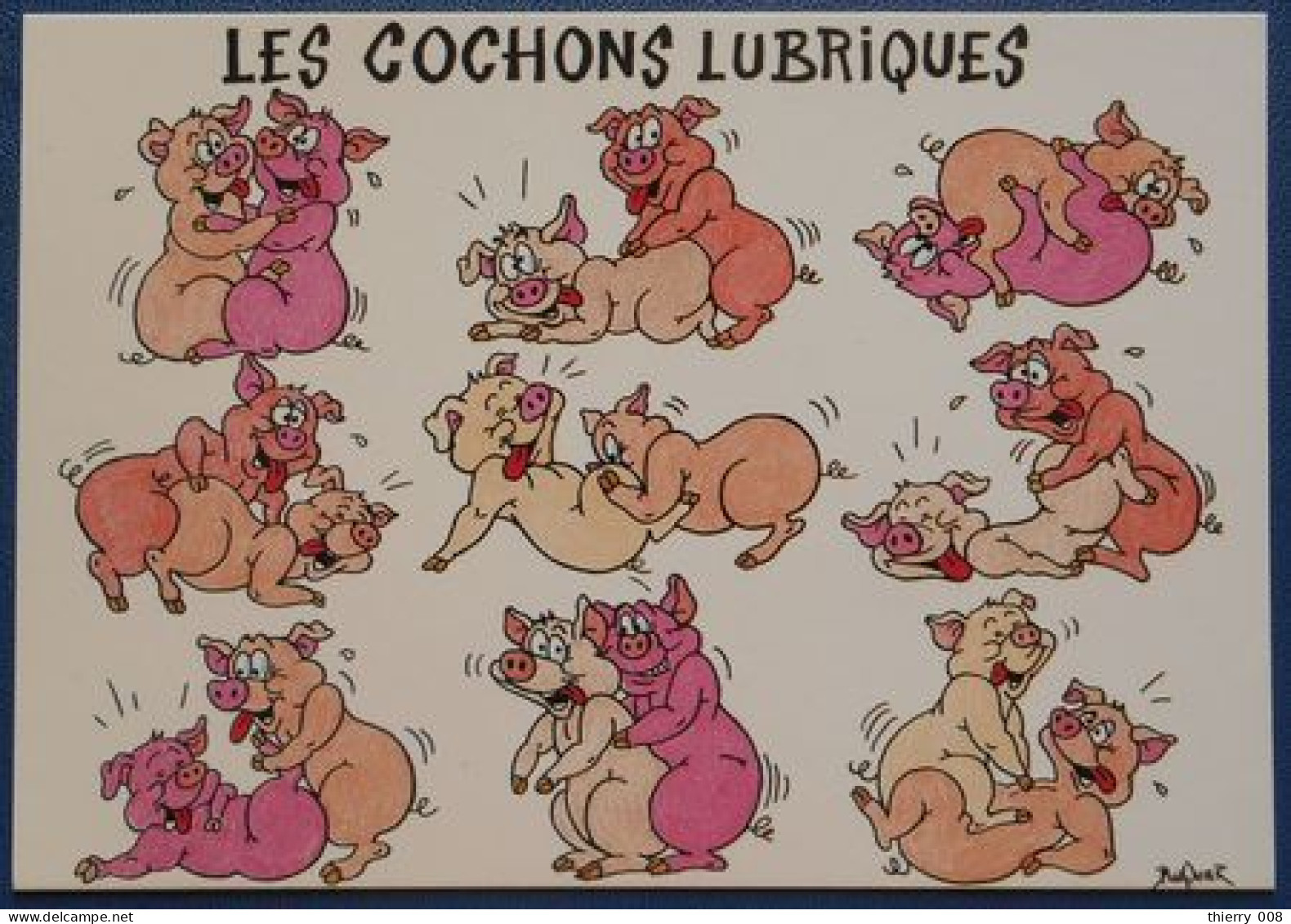 F21 Carte Postale Sexy  Les Cochons Lubriques - Humor