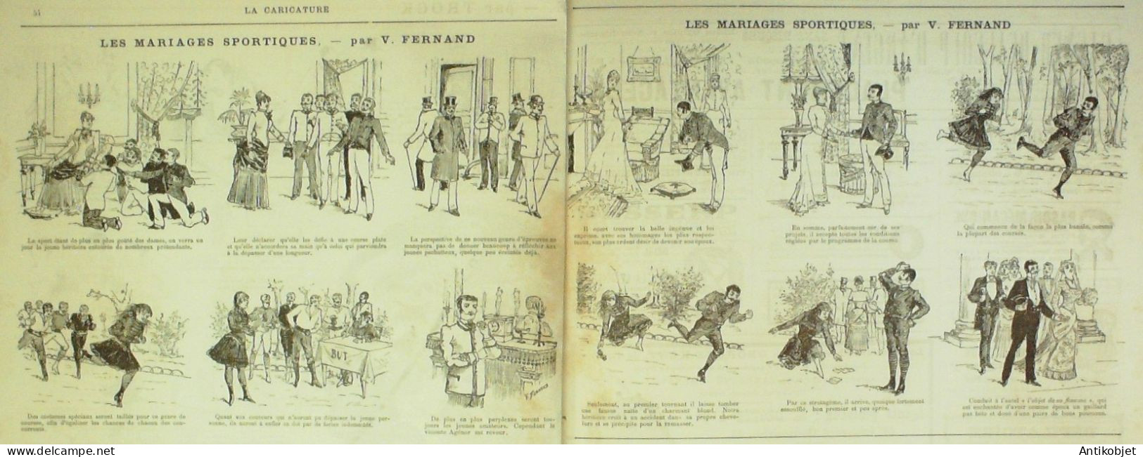 La Caricature 1884 N°215 Bal Masqué Job Chasse Draner Trock Fernand - Magazines - Before 1900