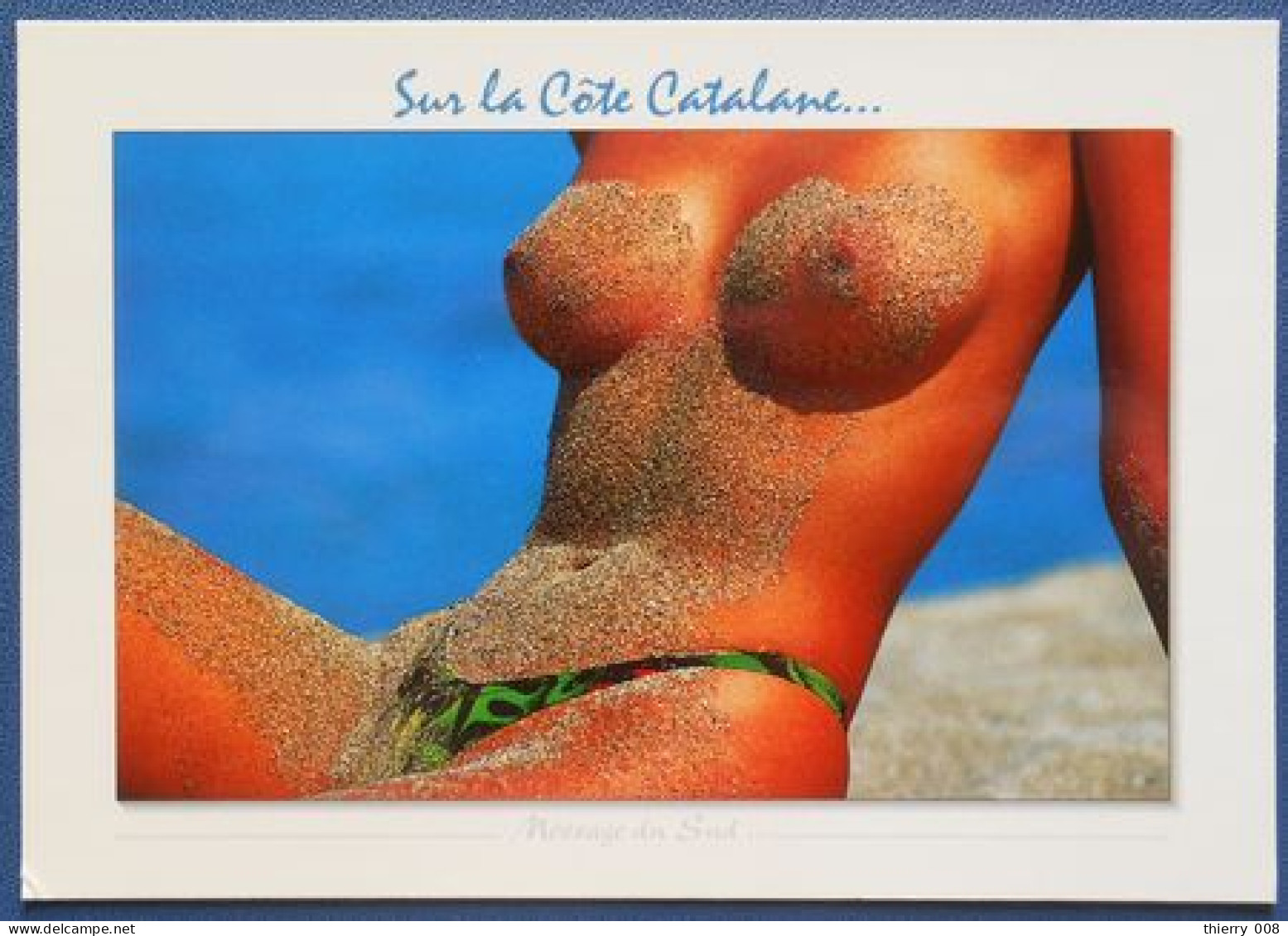 F27 Carte Postale Sexy  Sur La Côte Catalane Sein Seins Sable - Other & Unclassified