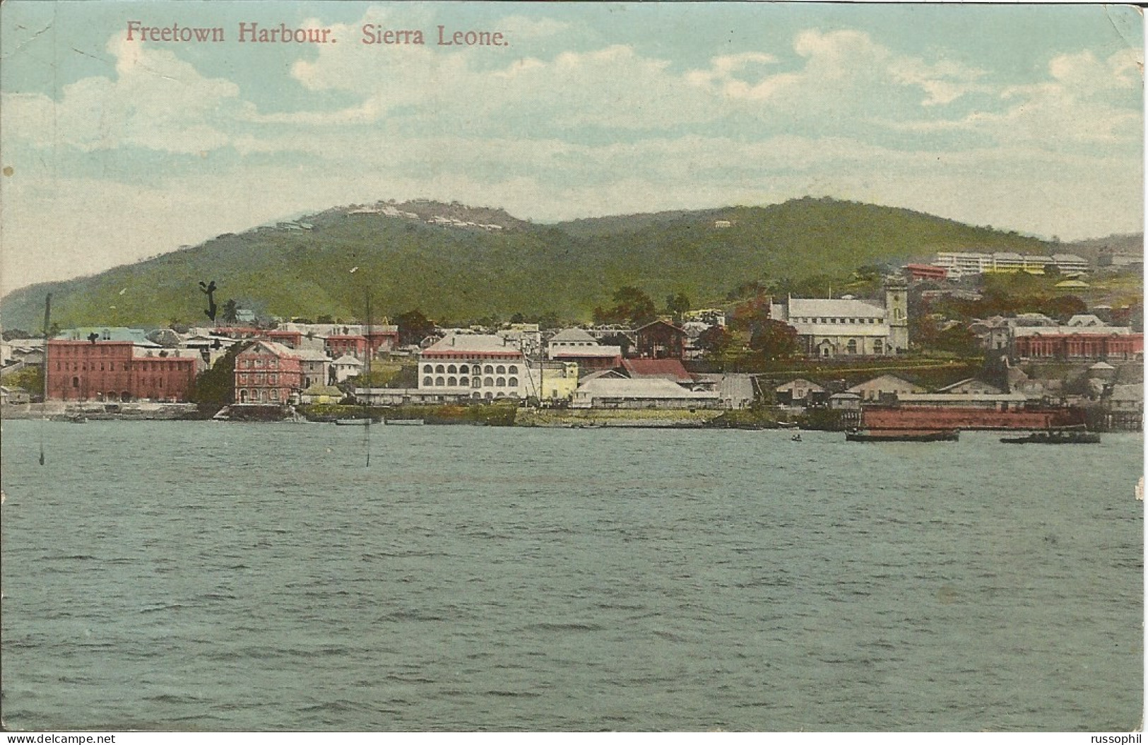 SIERRA LEONE - FREETOWN HARBOUR - PHOTO JOHNSTON - 1911 - Sierra Leone