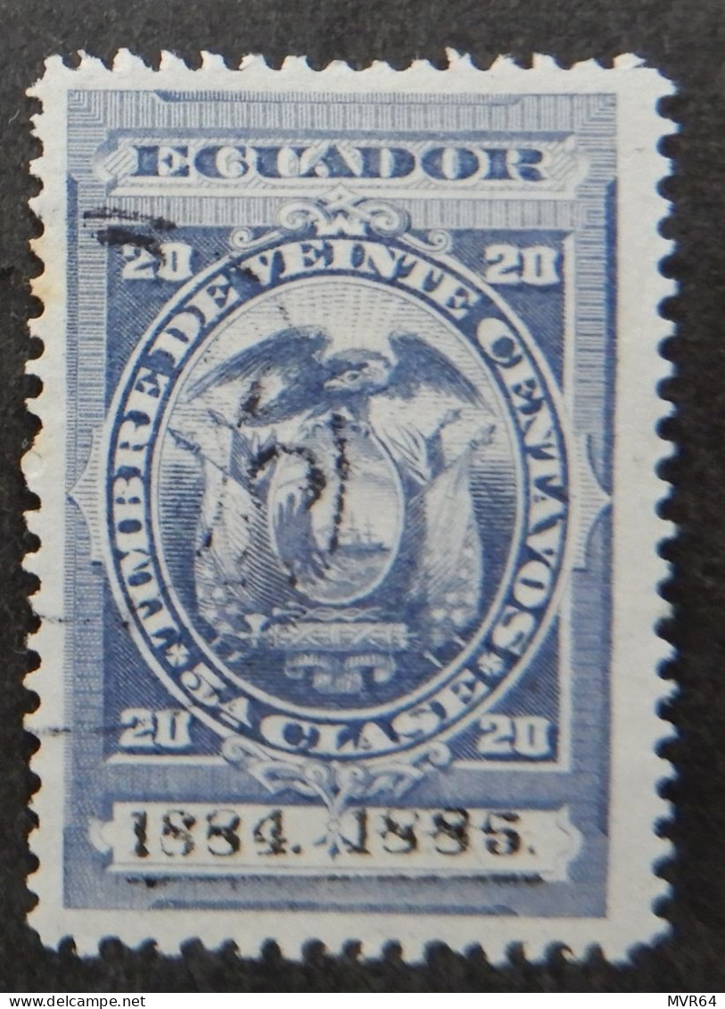 Ecuador 1884 1885 (1c) Coat Of Arms - Ecuador