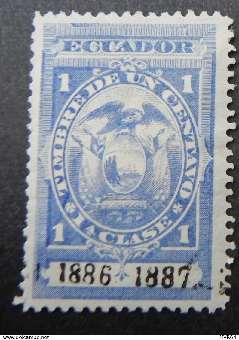 Ecuador 1886 1887 (1a) Coat Of Arms - Equateur