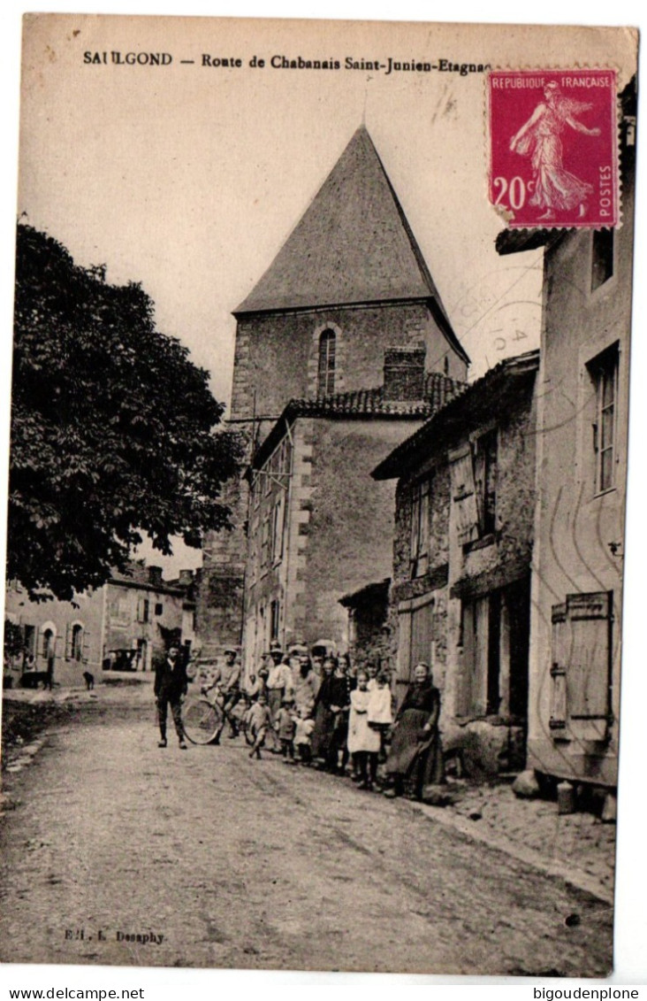 CP SAULGOND Route De Chabanais Saint Junien Etagnad - Otros & Sin Clasificación