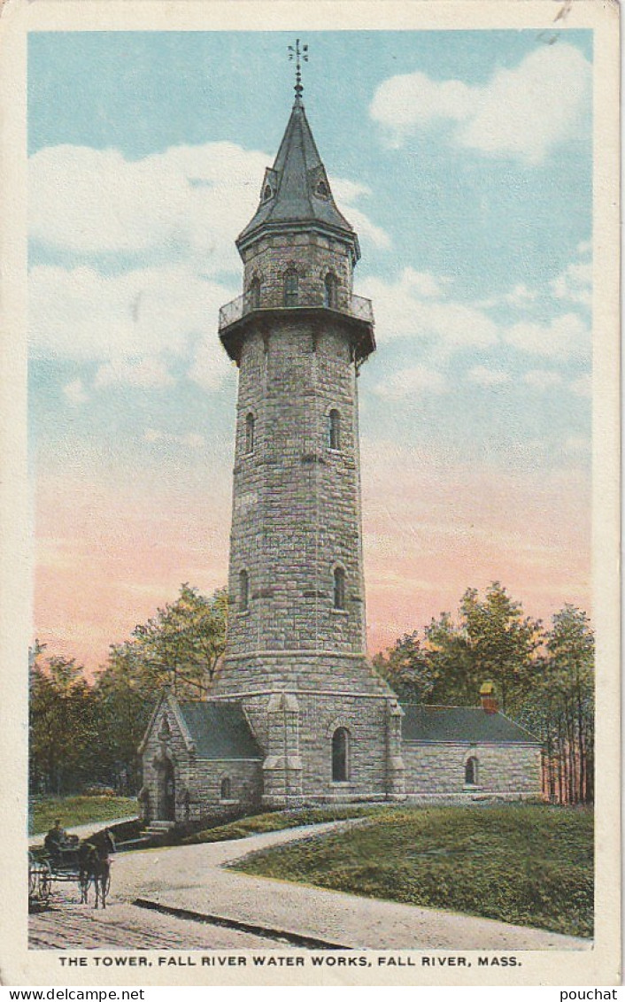 BE Nw2 - THE TOWER - FALL RIVER WATER WORKS ( MASSACHUSETTS )  - 2 SCANS - Fall River