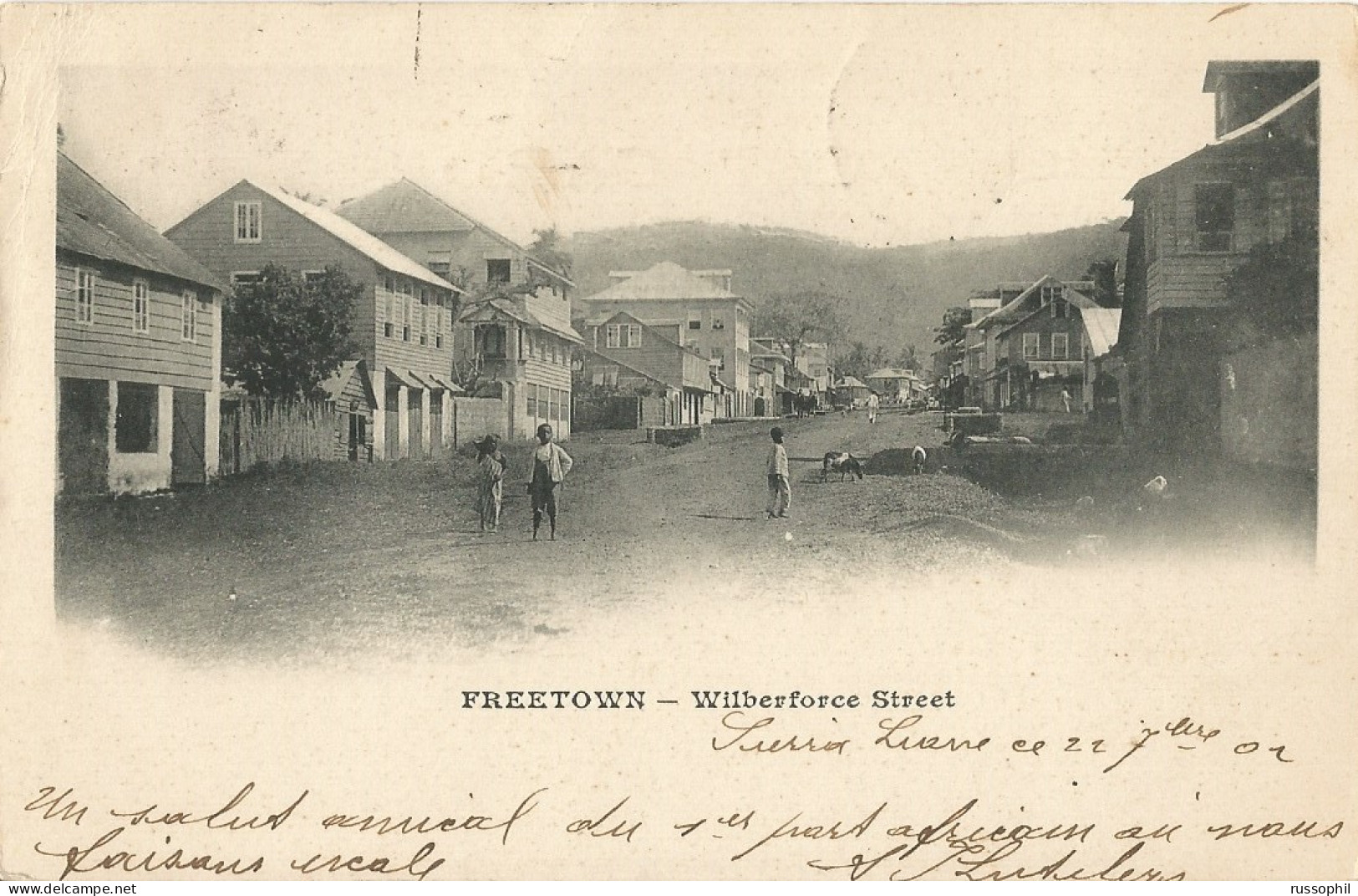 SIERRA LEONE - FREETOWN - WILBERFORCE STREET - 1902 - Sierra Leone