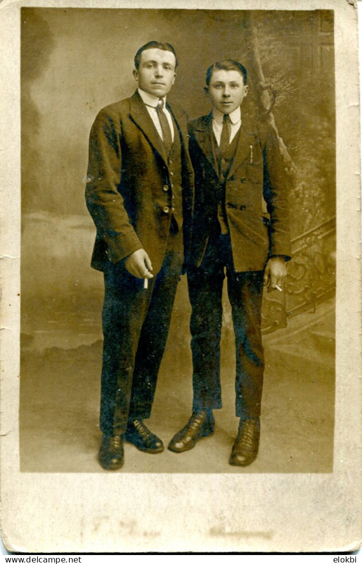 Photo / Carte Postale  Ancienne 2 Personnes (Bretagne ?) - Non Classificati