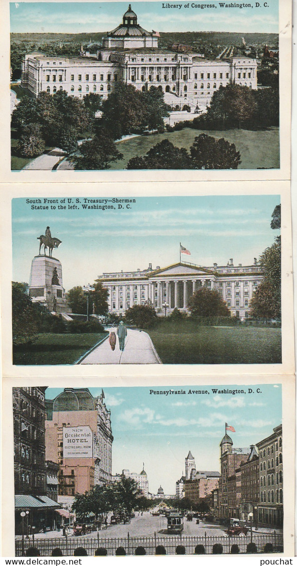 BE Nw -( COLUMBIA ) SOUVENIR FOLDER OF WASHINGTON , DISTRICT OF COLUMBIA - 20 VIEWS - Dépliants Turistici