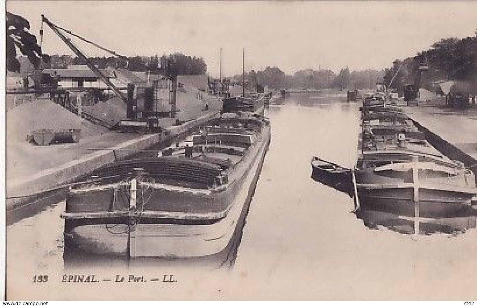 EPINAL             LE PORT            PENICHE EN GP - Péniches