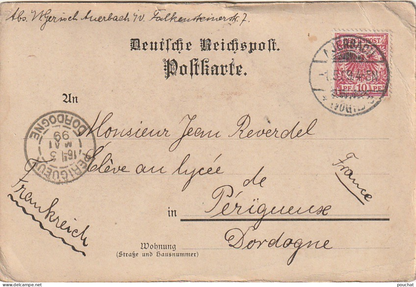 BE 27- GRUSS AUS DEM ILMTHAL - LITHO  ( 1899 ) - 2 SCANS - Other & Unclassified