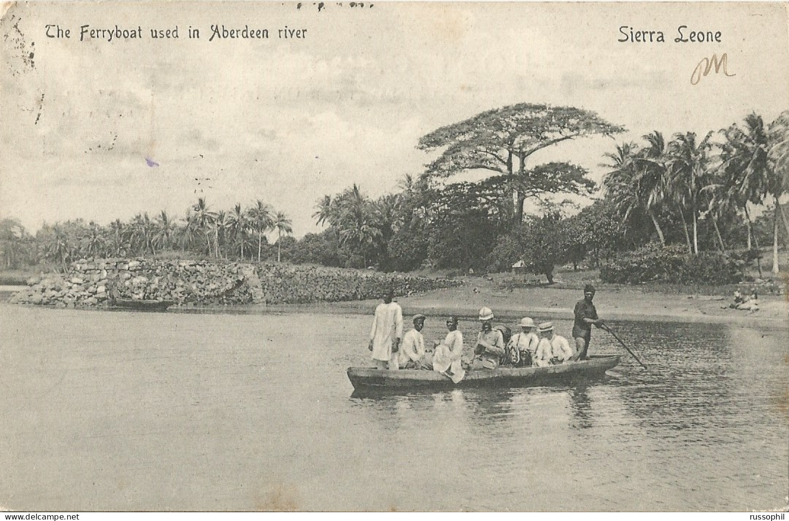 SIERRA LEONE - THE FERRYBOAT USED IN ABERDEEN RIVER - 1905 - Sierra Leona