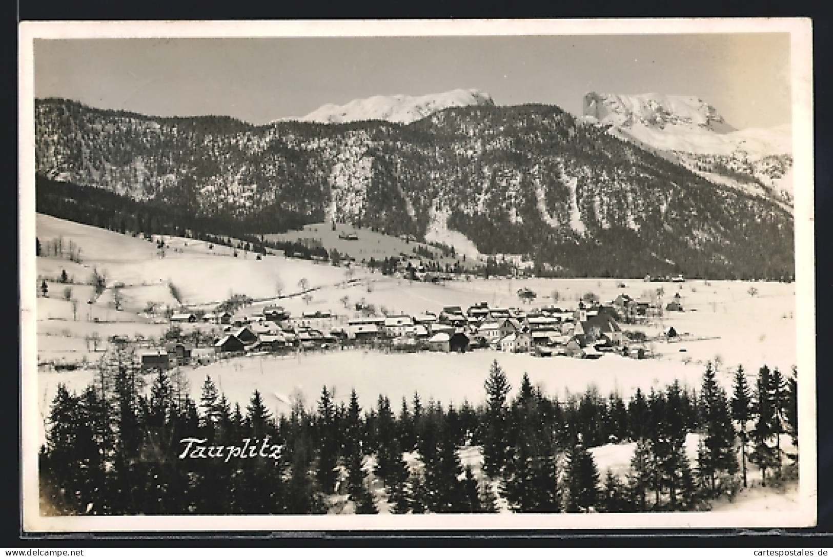 AK Tauplitz, Gesamtansicht Im Winter Aus Der Vogelschau  - Autres & Non Classés