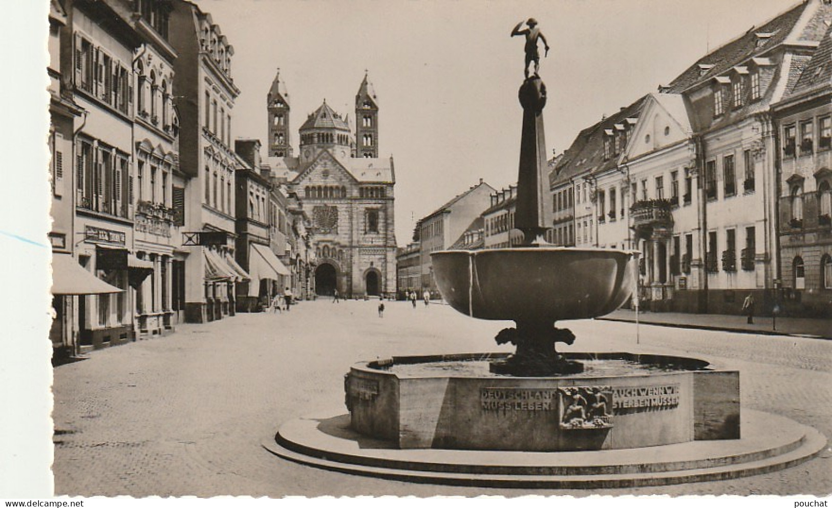 BE 27- SPEYER - SPIRE - LA PLACE DU MARCHE - FONTAINE - 2 SCANS - Speyer