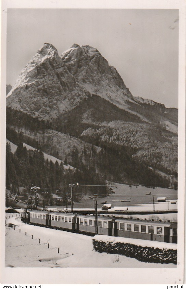 BE 27- GARMISCH PARTENKIRCHEN - ZUGSPITZBAHN MIT ZUGSPITZE UND WAXENSTEINE  - 2 SCANS - Garmisch-Partenkirchen