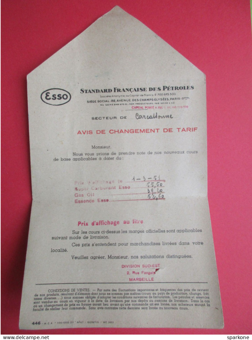 Standard Française Des Pétroles, Division Sud-Est - Esso - 1951 - EMA (Print Machine)