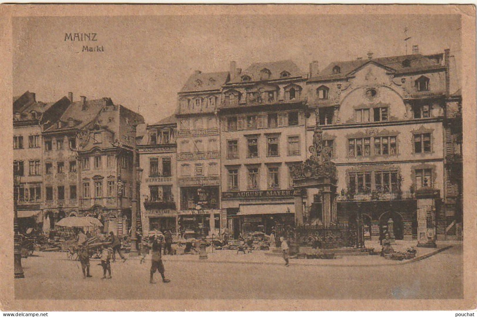 BE 27- MAINZ - MARKT - 2 SCANS - Mainz