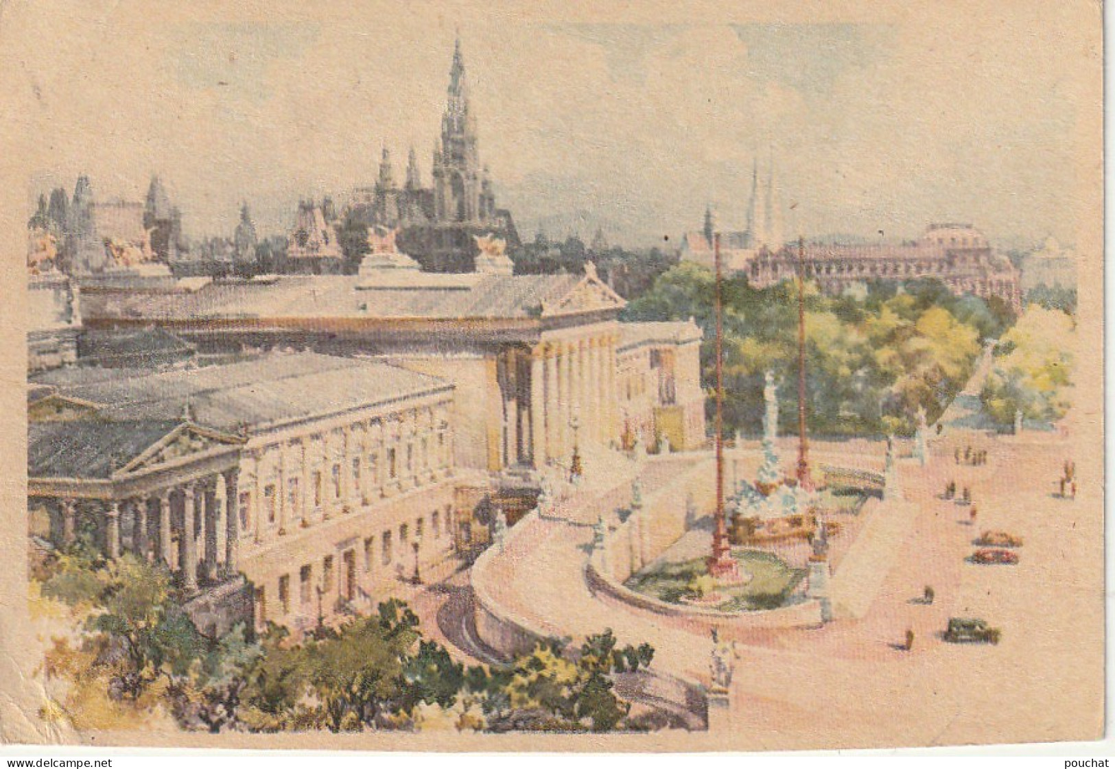 BE 28- WIEN - PARLAMENT - KARL SCHWETZ , WIEN - 2 SCANS - Andere & Zonder Classificatie