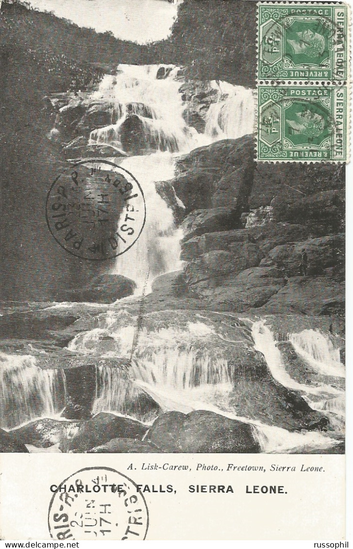 SIERRA LEONE - CHARLOTTE FALLS - PUB. BY LISK CAREW - 1913 - Sierra Leone