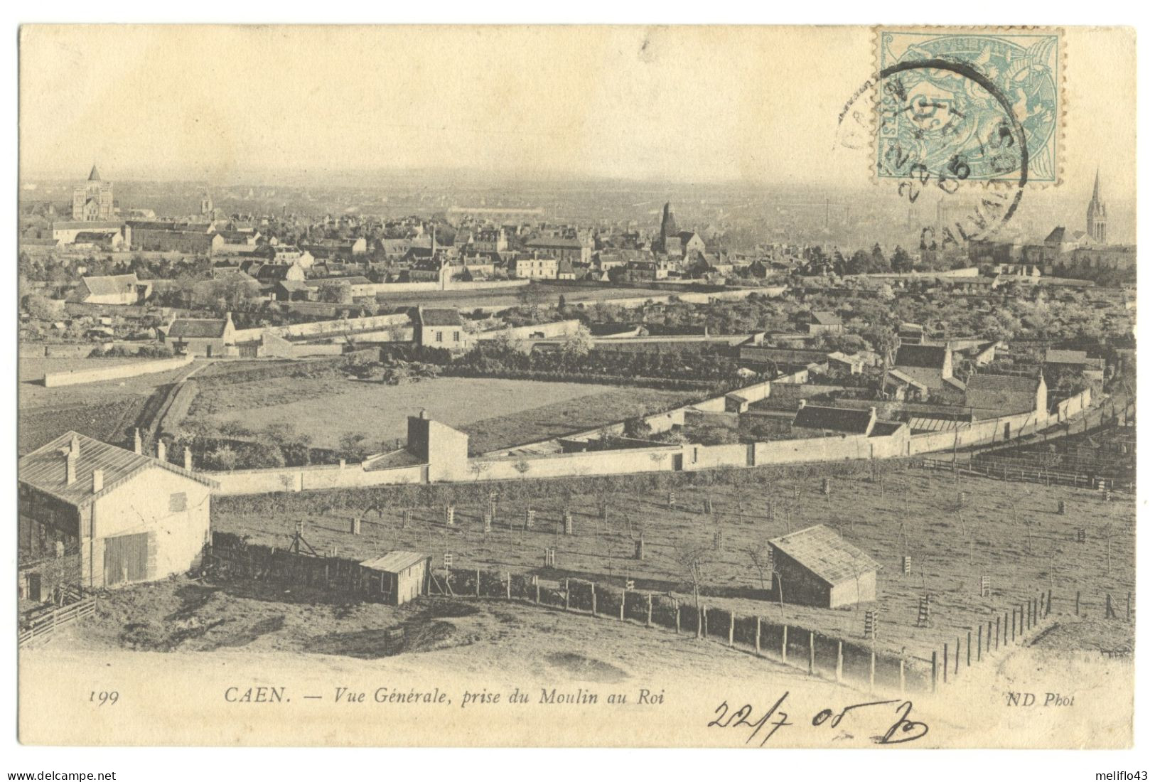 14/ CPA - Caen - Vue Générale Prise Du Moulin Au Roi - Caen