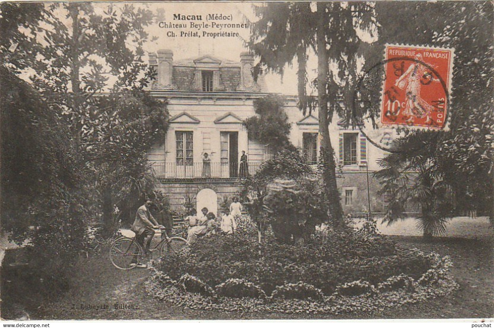 CE 31-(33) MACAU - CHATEAU BEYLE PEYRONNET - CH. PRELAT , PROPRIETAIRE - ANIMATION - FAMILLE - 2 SCANS - Sonstige & Ohne Zuordnung