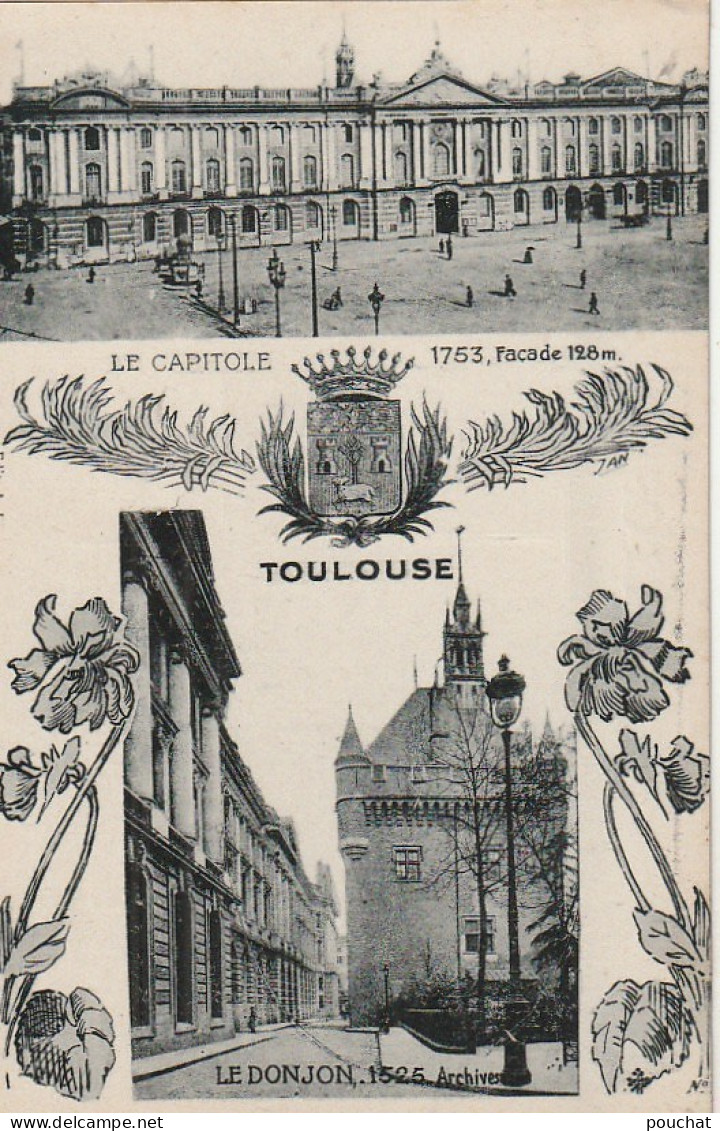 ALnw -(31) TOULOUSE - LOT DE 6 CARTES MULTIVUES : LES PONTS , LA GARONNE , SOUVENIR ET AMITIES DE TOULOUSE - Toulouse