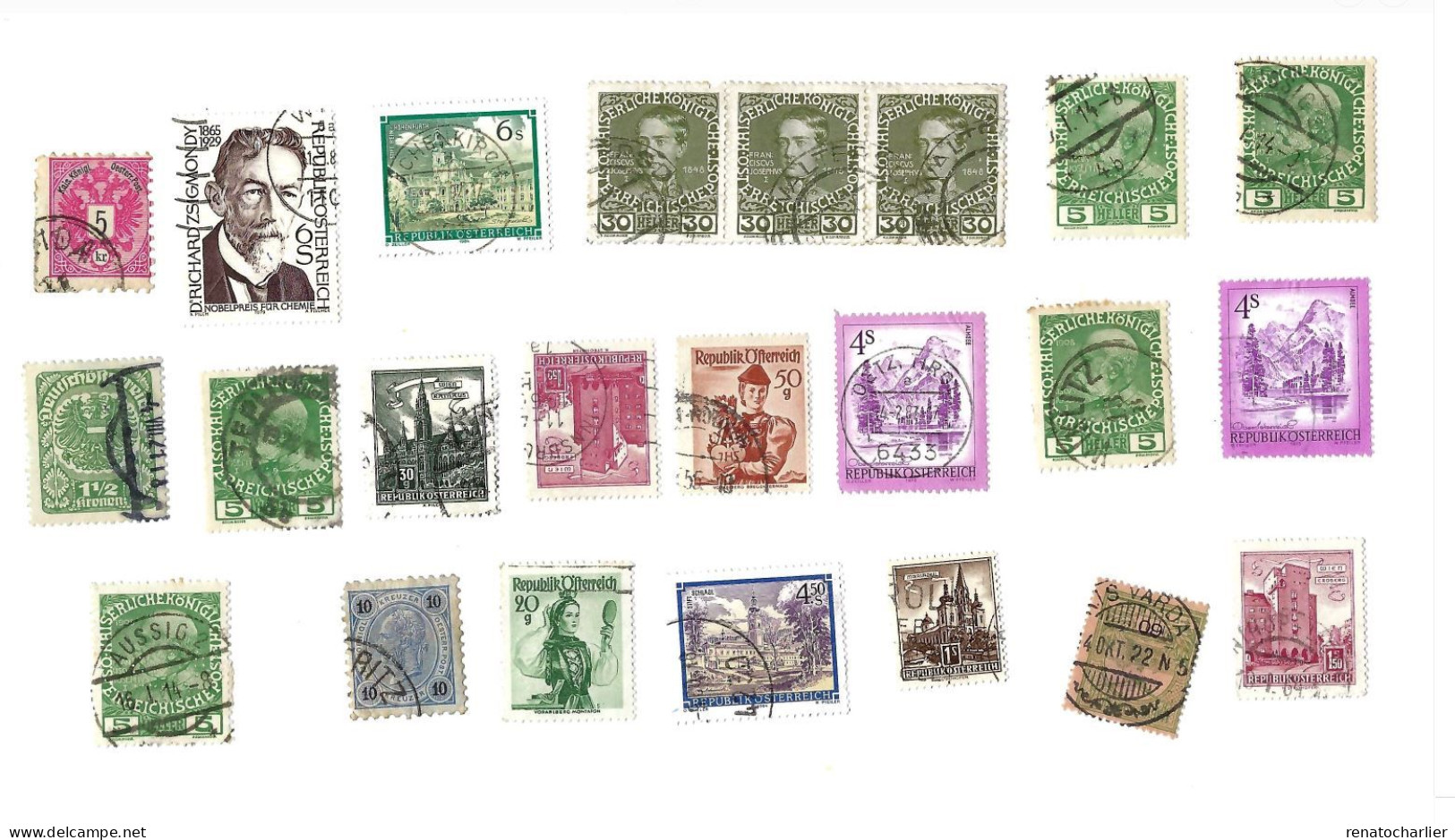 Collection De 100 Timbres  Oblitérés. - Verzamelingen