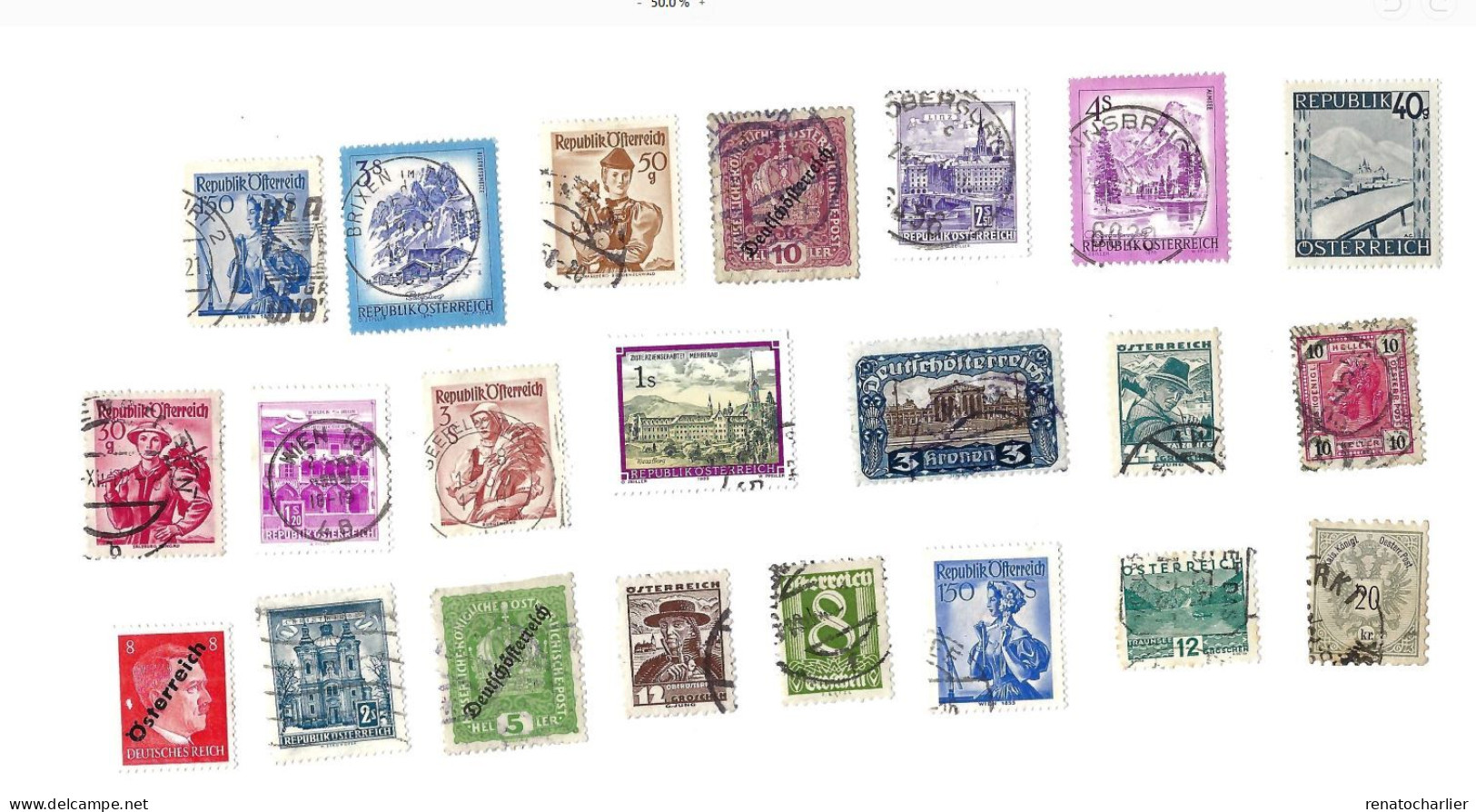 Collection De 100 Timbres  Oblitérés. - Verzamelingen