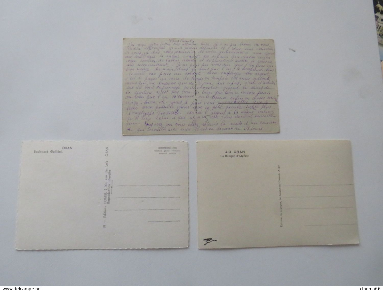 ORAN - Lot De 3 Cartes - Oran