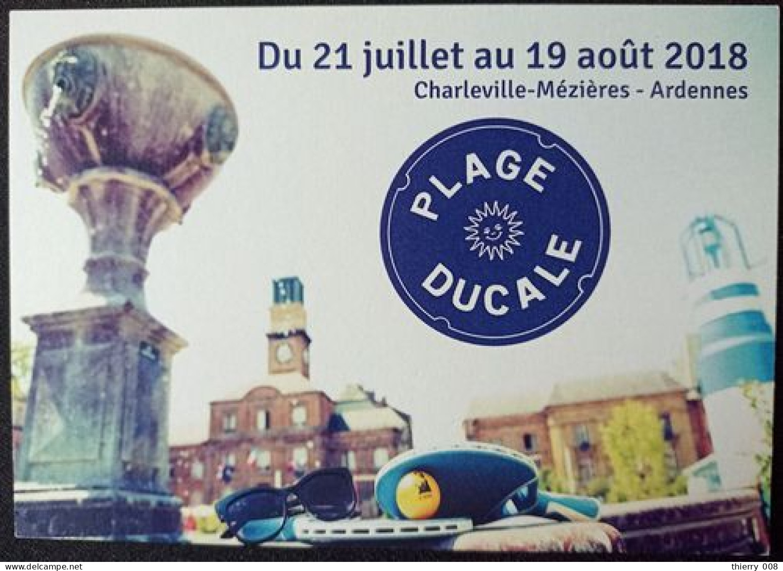 128 Carte Postale Plage Ducale Charleville-Mézières Ardennes 08 Année 2018 - Charleville
