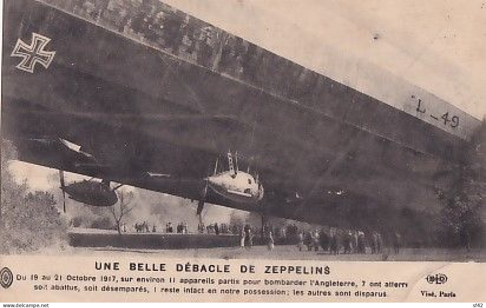 UNE BELLE DEBACLE DE ZEPPELINS             11 APPAREILS         1 - Guerra 1914-18