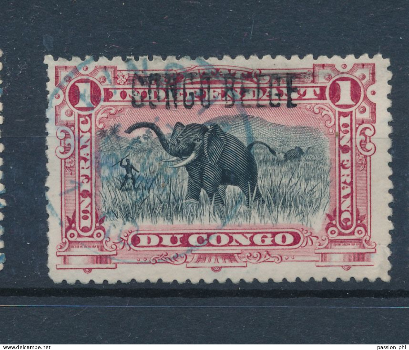 BELGIAN CONGO 1909 ISSUE COB 36L6 USED - Usados