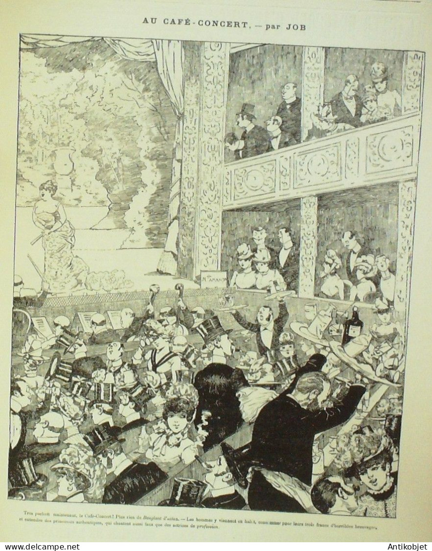 La Caricature 1884 N°217 Cosaque Aux Variétés Draner Bals Masqués Sorel Trock Job - Zeitschriften - Vor 1900