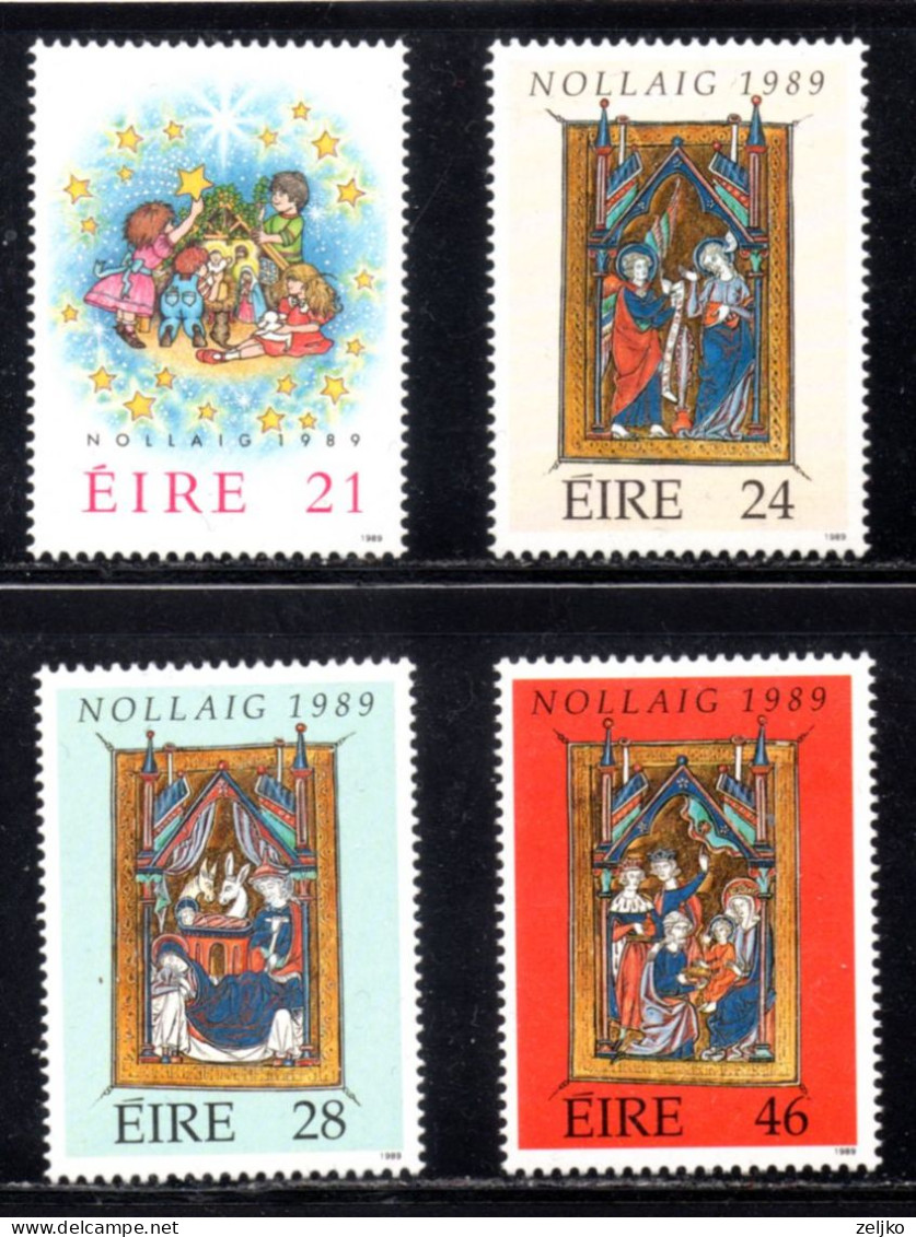 Ireland, MNH, 1989, Michel 694 - 697, Christmas - Unused Stamps