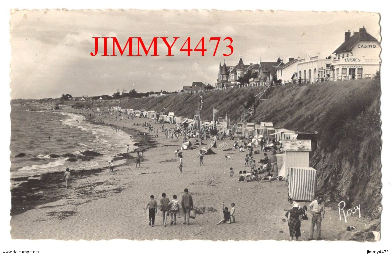 CPSM - Tharon-Plage En 1962 - La Plage ( Bien Animée ) N° 73 - Edit. F. Chapeau - Tharon-Plage