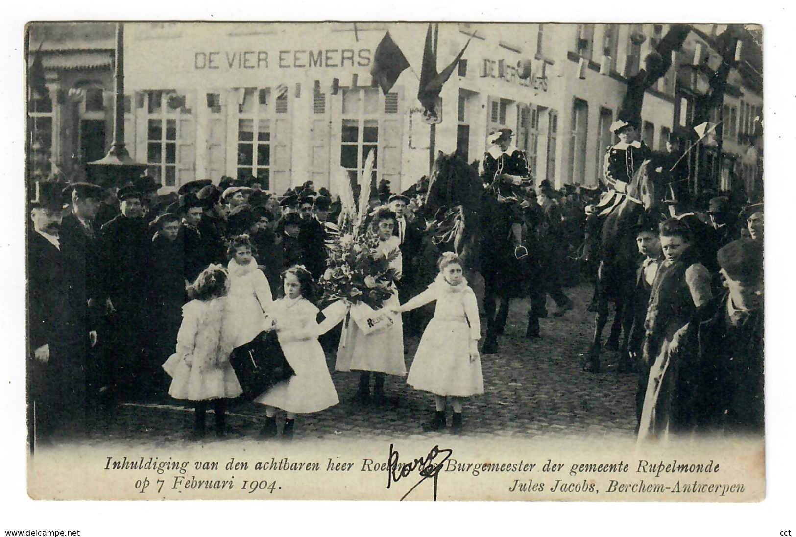 Rupelmonde Kruibeke Inhuldiging Van Den Achtbaren Heer Roelens Als Burgemeester Op 7 Februari 1904 - Kruibeke
