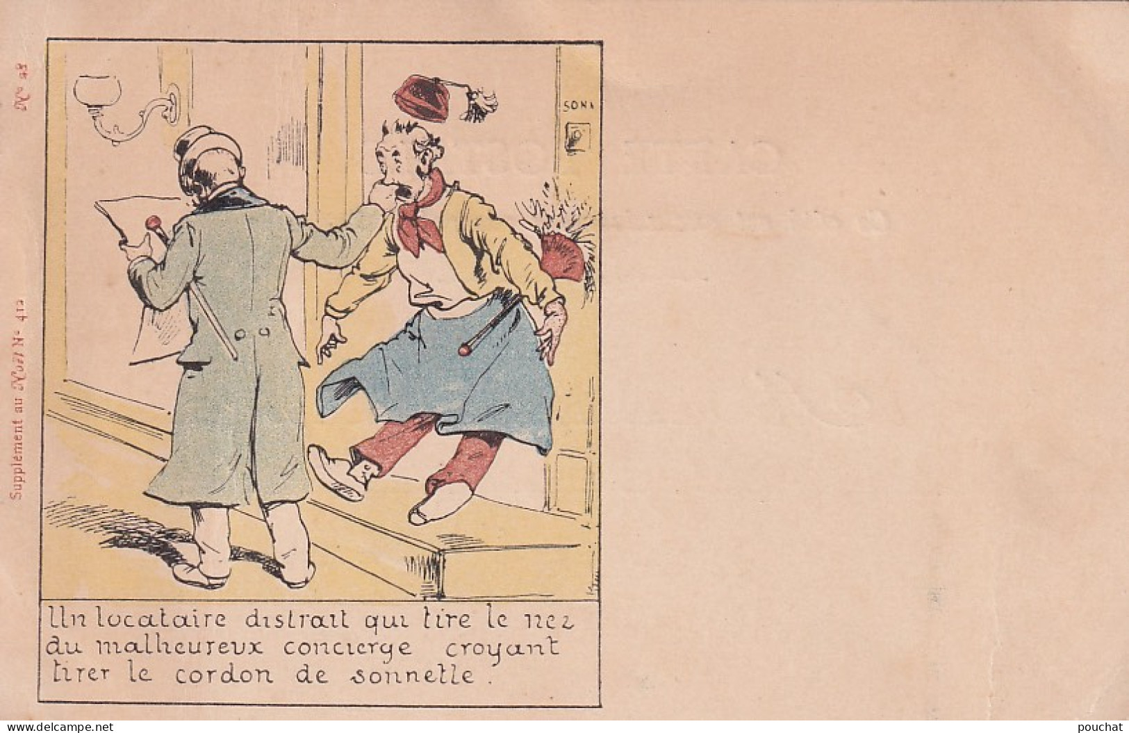 AL Nw - LOCATAIRE DISTRAIT QUI TIRE LE NEZ DU CONCIERGE - ILLUSTRATEUR - 1900-1949