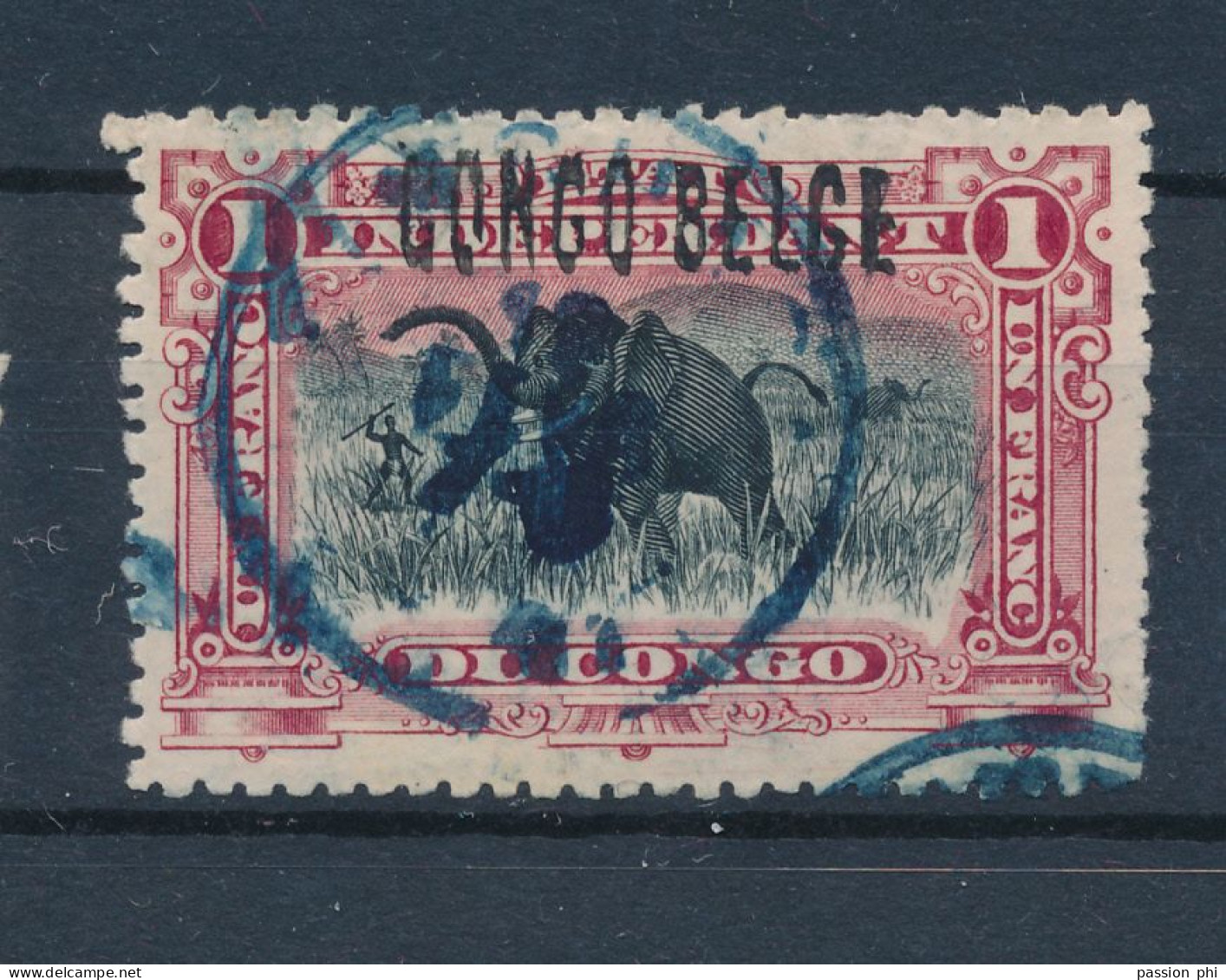 BELGIAN CONGO 1909 ISSUE COB 36L6 USED - Usati