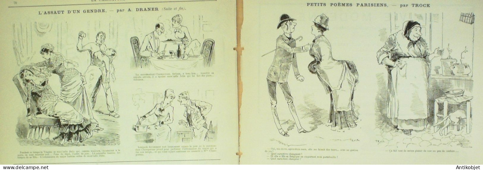 La Caricature 1884 N°218 L'assaut D'un Gendre Draner SorelTrock - Magazines - Before 1900