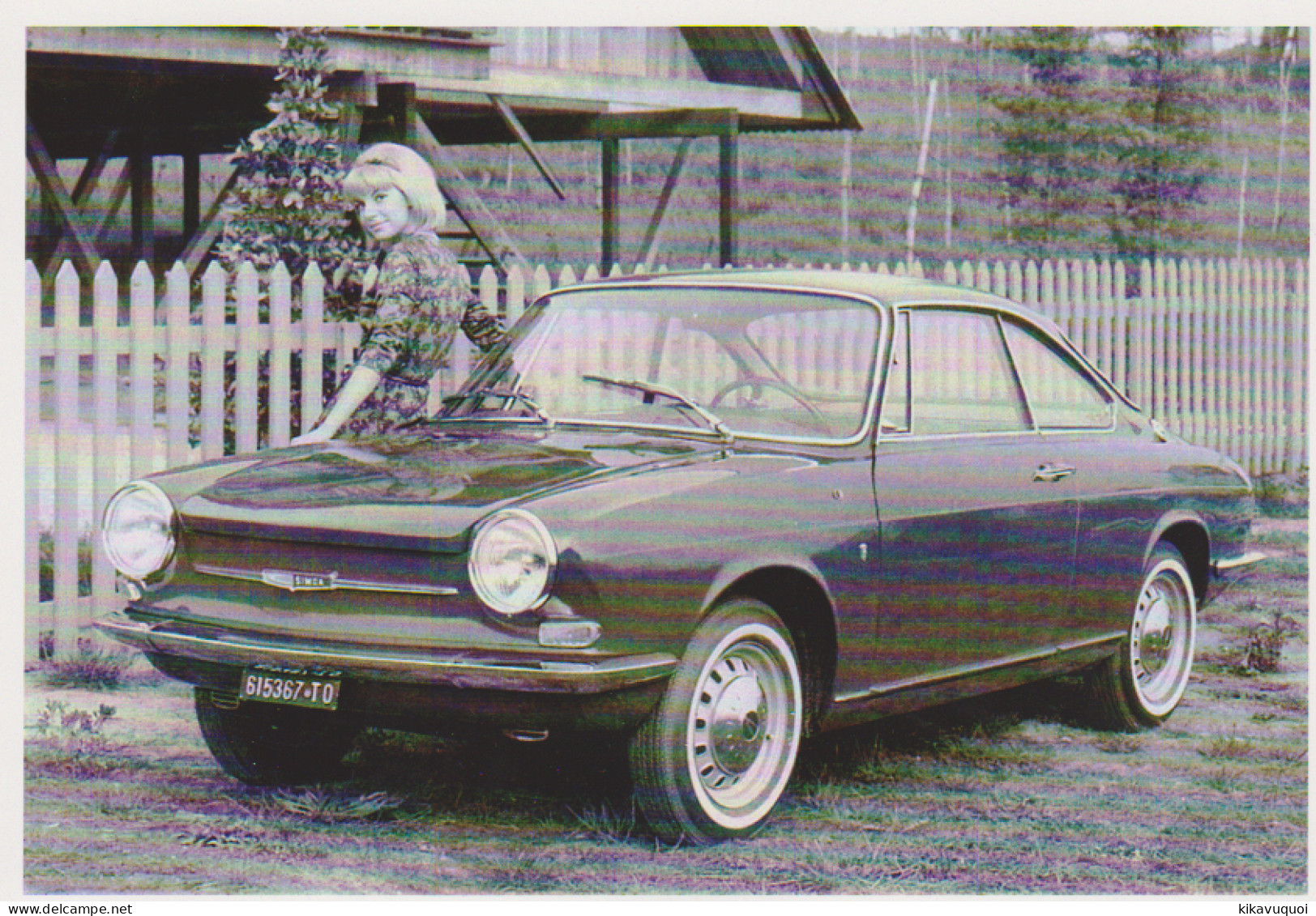 SIMCA 1000 COUPE BERTONE 1962 - CARTE POSTALE 10X15 CM NEUF - Voitures De Tourisme