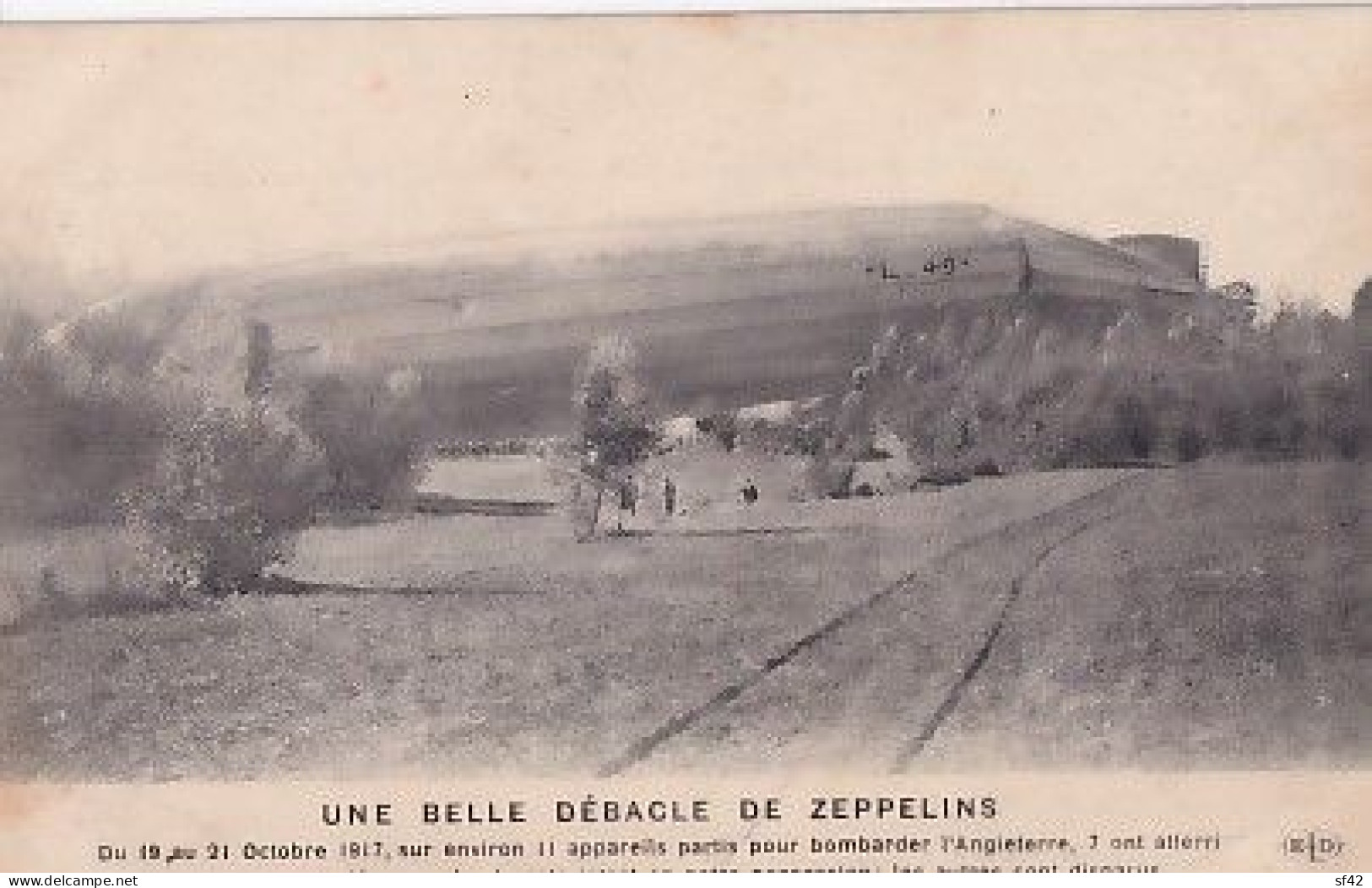 UNE BELLE DEBACLE DE ZEPPELINS             11 APPAREILS     3 - Weltkrieg 1914-18