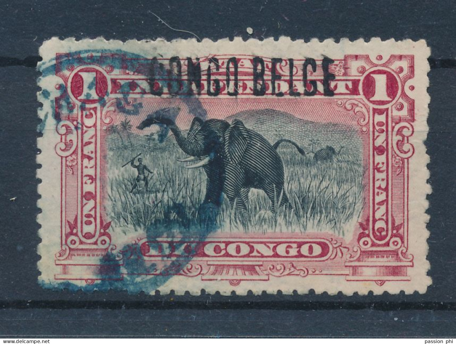 BELGIAN CONGO 1909 ISSUE COB 36L6 USED - Oblitérés